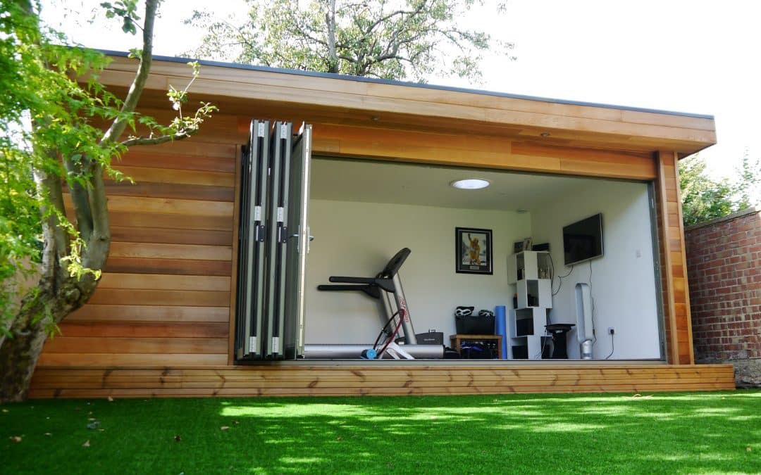 Garden Office and cycle training room in London