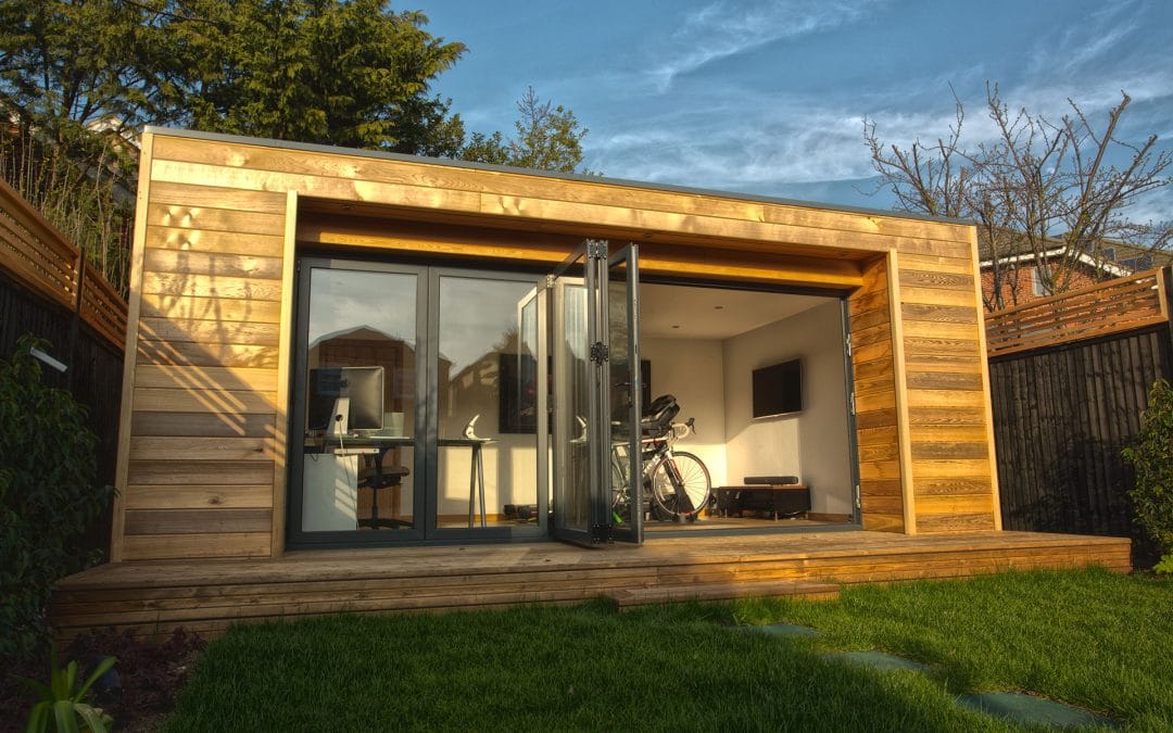 Garden office and gym