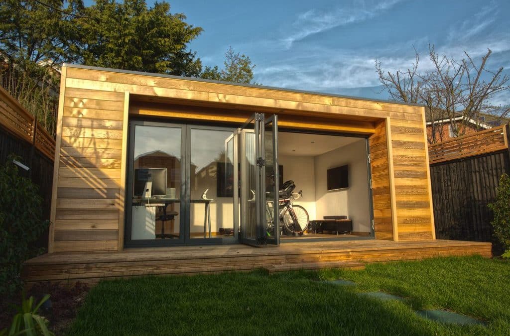 Garden office and gym